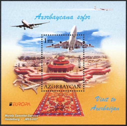 Briefmarken-Ausgabe Aserbaidschan: EUROPA CEPT Gemeinschaftsausgabe 2012 - Besuche Aserbaidschan