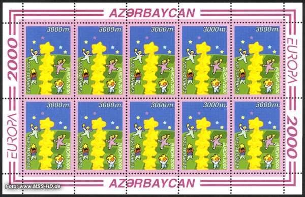 Briefmarken-Ausgabe Aserbaidschan: Europe CEPT 2000