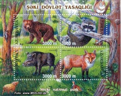 Stamp Issue Azerbaijan: Sheki Park