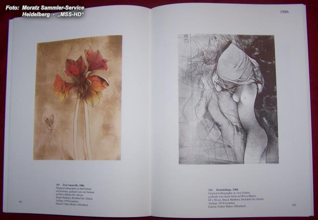 Seite aus Buch Bruno Bruni - Farblithographien 1976-1988 - ISBN 978-3-921785-44-7