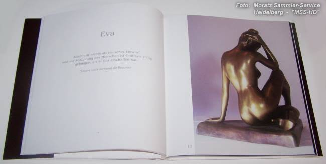 Seite aus dem Buch Maximilian Delius "Bronzeplastiken"