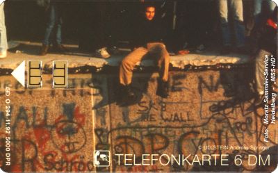 Dt. Telefonkarte O-294 aus dem Telefonkarten-Puzzle 'Brandenburger Tor 1989'